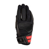 Guanti G-TWO LADY, un guanto estivo con certificazione CE. Colore nero/rosso. Di T.UR.